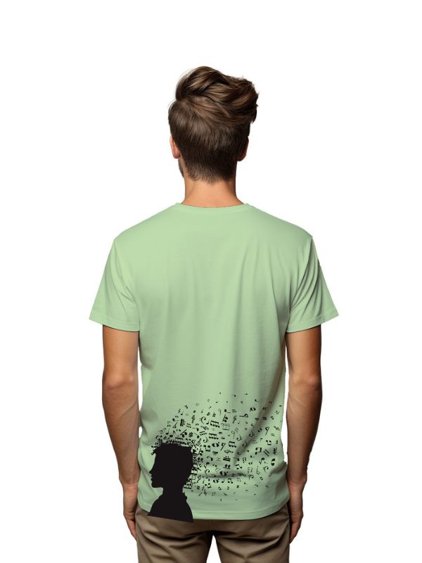 music in the head unisex printed graphical t-shirt