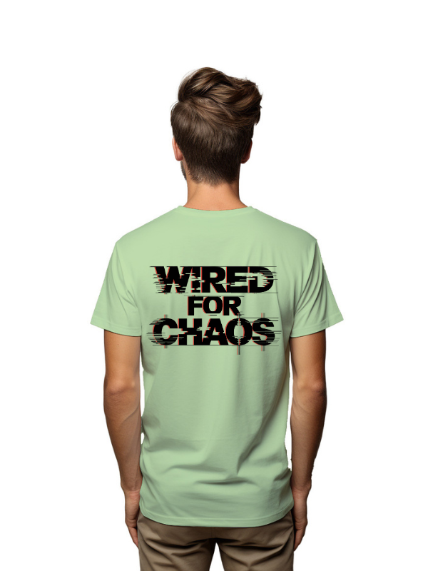 wired for chaos - unisex printed graphical t-shirt