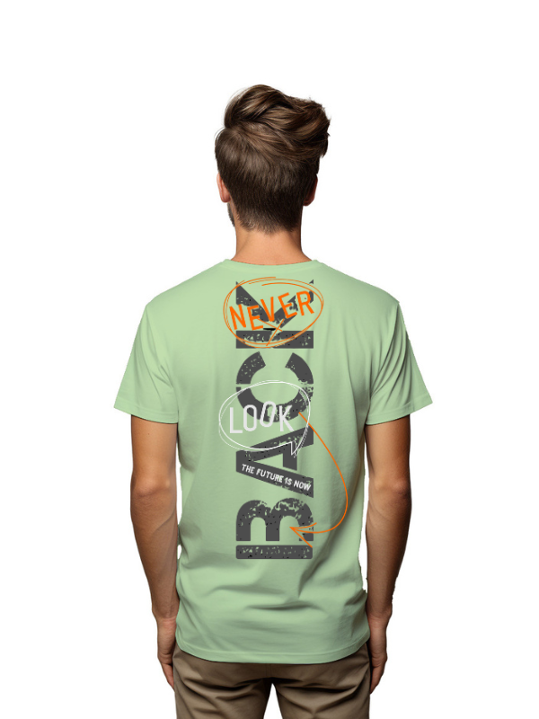 never look back future is now - unisex printed tshirt