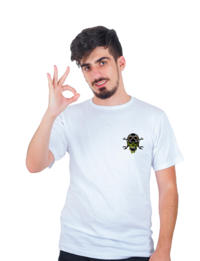 Pep Bliss T-Shirt with Green Skull Print