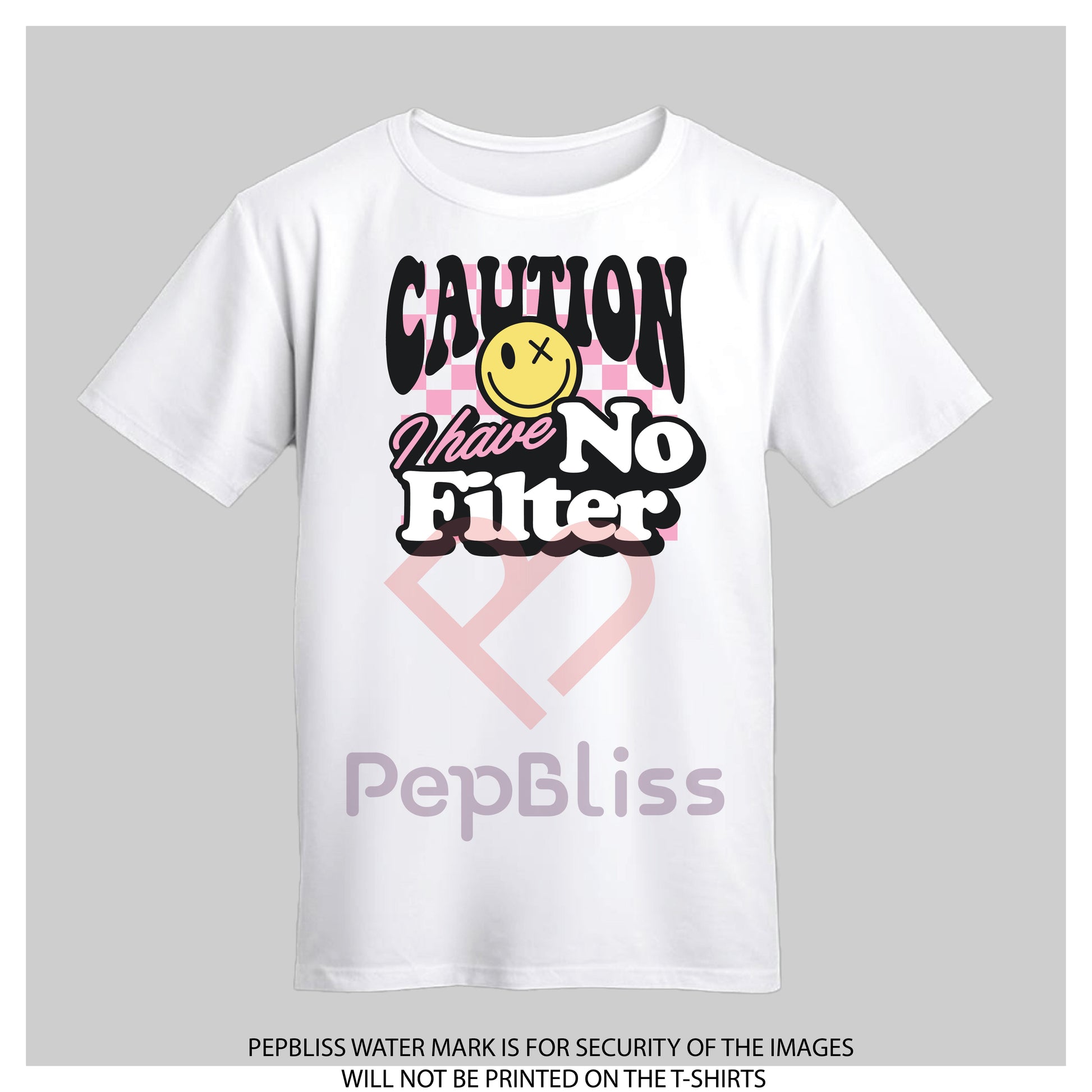 caution I have no filters unisex sarcasm t-shirt