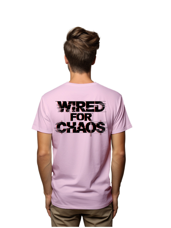 wired for chaos - unisex printed graphical t-shirt