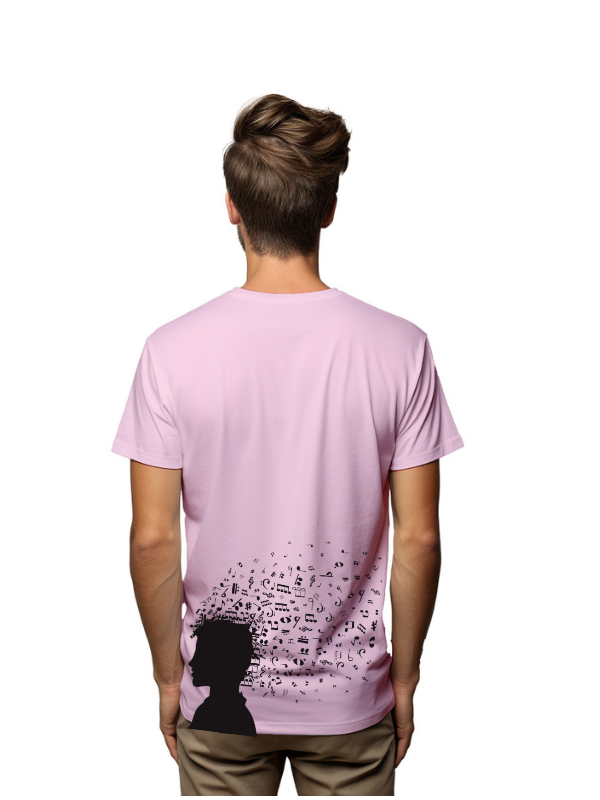 music in the head unisex printed graphical t-shirt