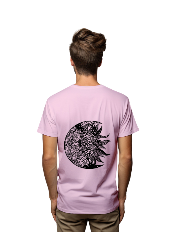 Celestial Mandala Moon and Sun T-Shirt, Unisex, Short Sleeve