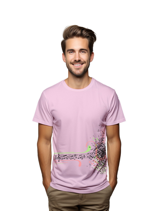music dash graphical unisex printed t-shirt