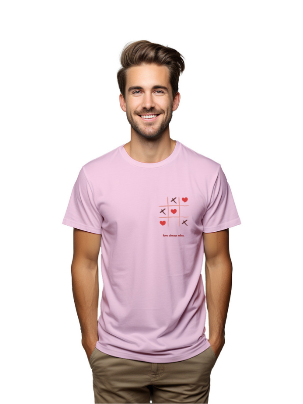 Love Tic-Tac-Toe unisex printed graphical t-shirt