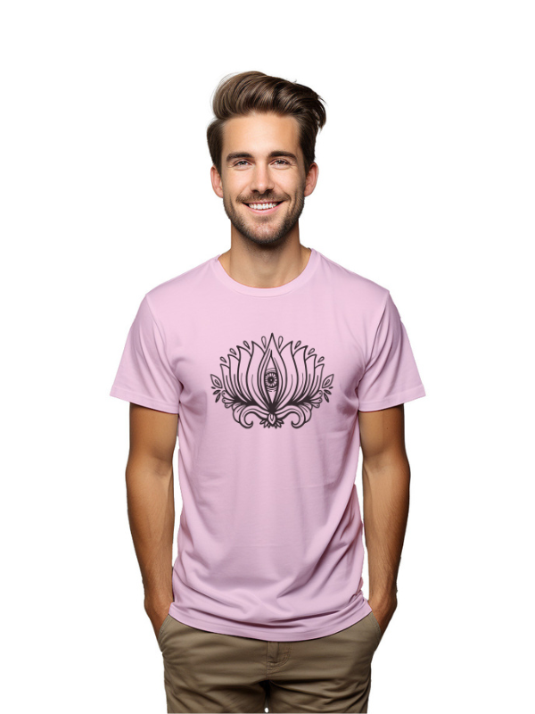 HAMSA HAND FONT BACK PRINTED UNISEX GRAPHICAL TSHIRT