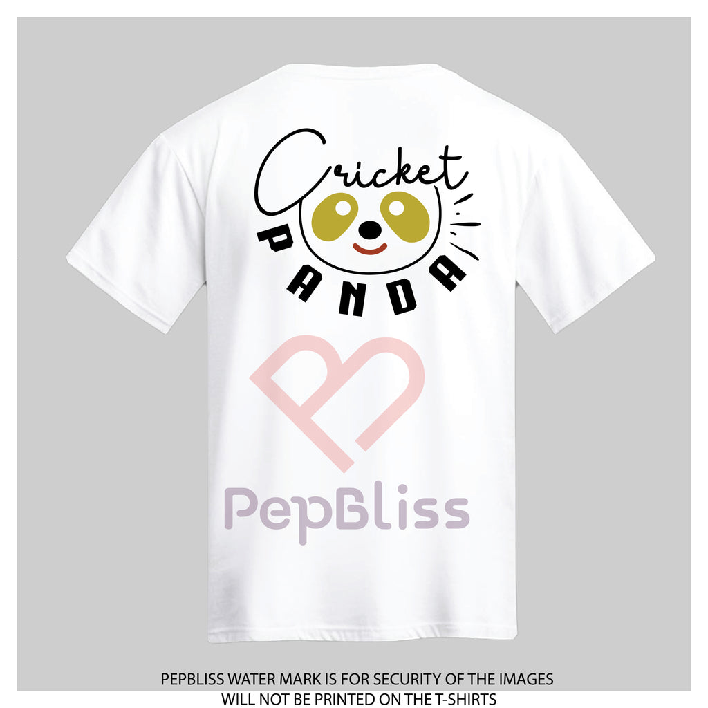 cricket panda graphical printed t-shirt
