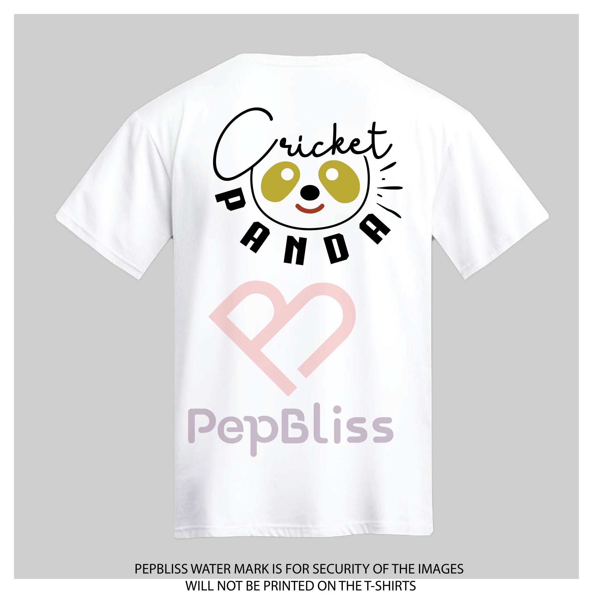 cricket panda graphical printed t-shirt