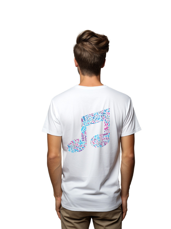 MUSIC TONE PRINTED UNISEX GRAPHICAL TSHIRT