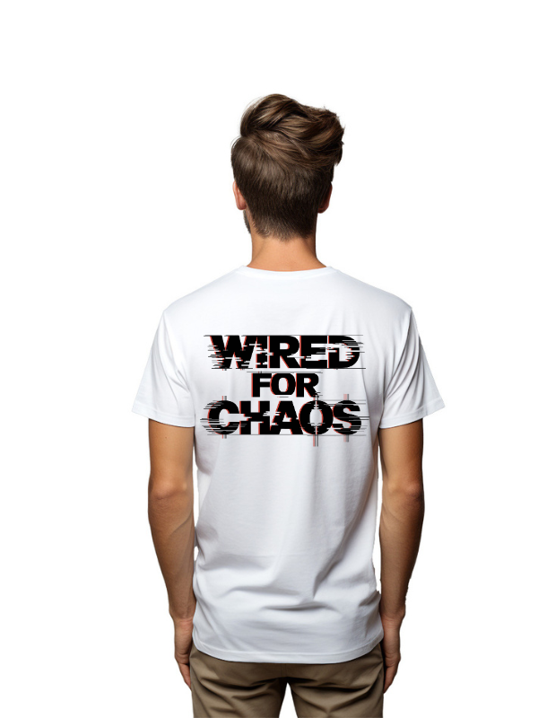 wired for chaos - unisex printed graphical t-shirt