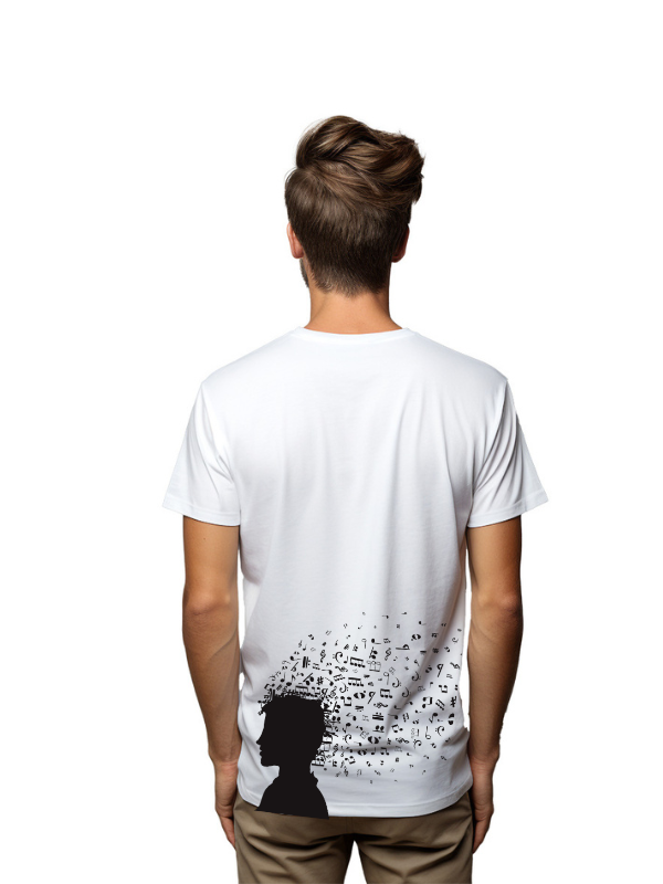 music in the head unisex printed graphical t-shirt