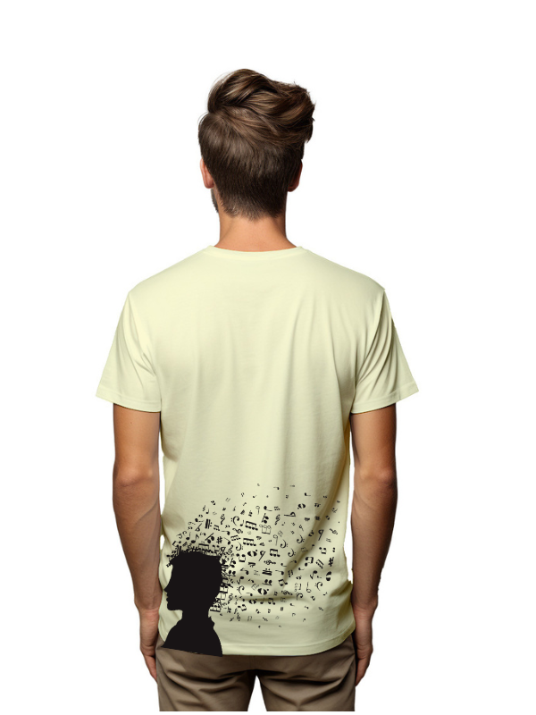music in the head unisex printed graphical t-shirt