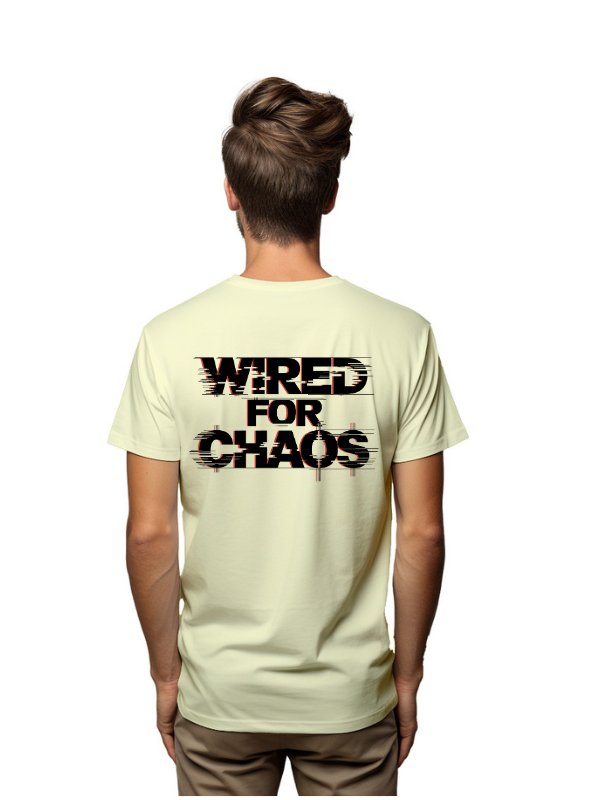 wired for chaos - unisex printed graphical t-shirt
