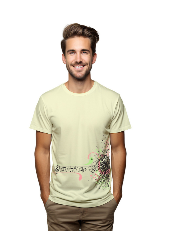 music dash graphical unisex printed t-shirt